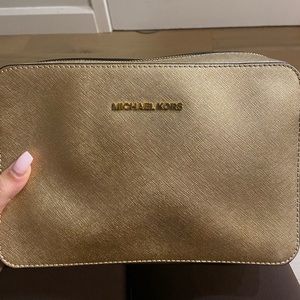 Gold crossbody bag Michael kors